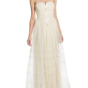NWT Betsy Johnson Ivory Prom Dress